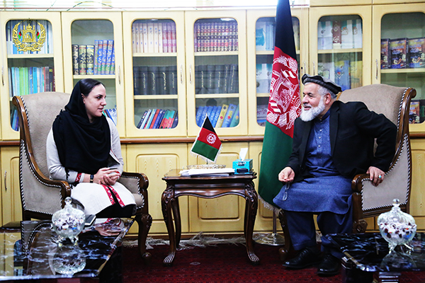 Dr. Abdul Basir Anwar, the Minister of Justice of Islamic Republic of Afghanistan, met Dr. Laila Schwartz- a psychologist in the Boston University of the United States