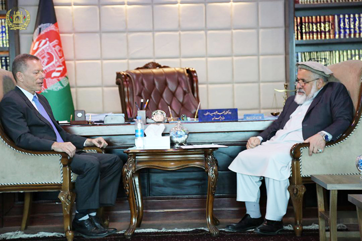 جلالتمآب دکتر عبدالبصیر انور وزیر عدلیه ج.ا.ا، با آقای "کالن واس" رئیس سازمان جهانی انکشاف حقوق ملاقات کرد.